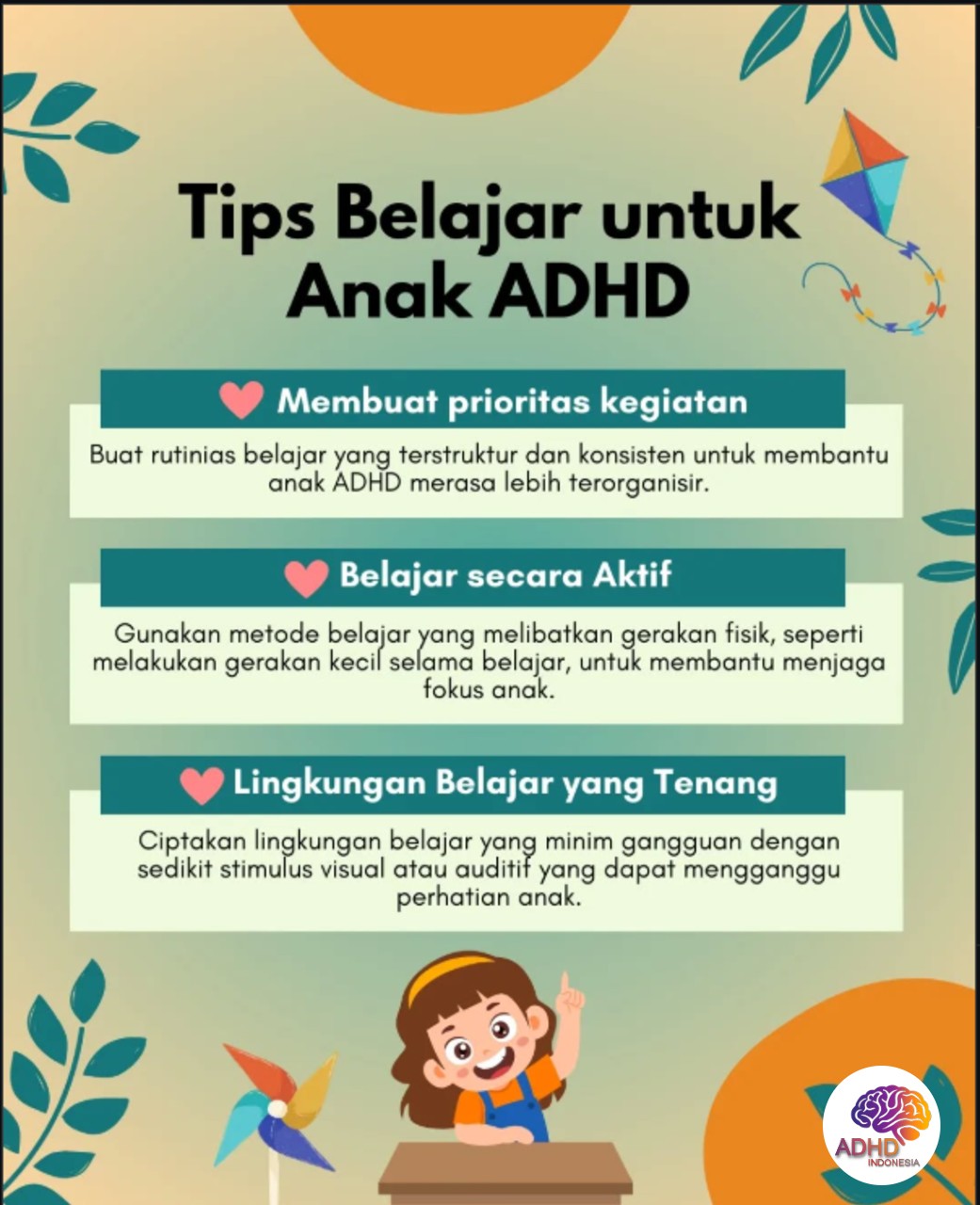 Strategi Belajar yang Cocok untuk Anak ADHD di Kabupaten Bengkulu Tengah